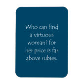 Magnet Flexible Proverbes de citations d'écriture 31 10 (Vertical)