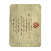 Magnet Flexible Proverbes de la Bible chrétienne 3:5-6 (Vertical)