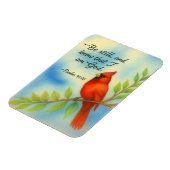 Magnet Flexible Psalm 46:10 Be Still Red Cardinal Scripture Nature (Côté Gauche)