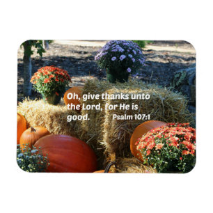 Magnet Flexible Psaume 107:1 Oh merci au Seigneur...