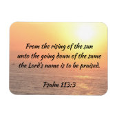 Magnet Flexible Psaume 113 aimant lever de soleil océanique (Horizontal)
