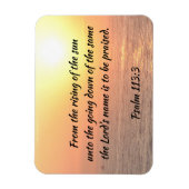 Magnet Flexible Psaume 113 aimant lever de soleil océanique (Vertical)