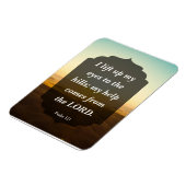 Magnet Flexible Psaume 121 - Mon aide vient de l'Éternel (Côté Gauche)