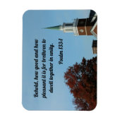 Magnet Flexible Psaume 133:1 Voici, combien bon et combien agréabl (Vertical)