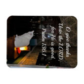 Magnet Flexible Psaume 136:1 O Remerciez le Seigneur, car Il est (Horizontal)