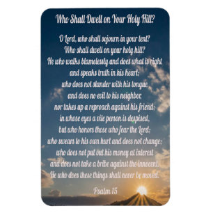 Magnet Flexible Psaume 15 : Réfrigérateur
