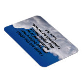 Magnet Flexible Psaume 16:8 J'ai toujours mis le Seigneur devant m (Côté Droit)