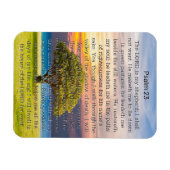 Magnet Flexible Psaume 23 Aquarelle Arbre vert (Horizontal)