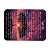 Magnet Flexible Psaume 23 Arbre couché de soleil (Horizontal)
