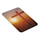 Magnet Flexible Psaume 23 Coucher de soleil de Croix Orange (Côté Droit)