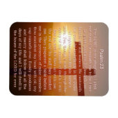 Magnet Flexible Psaume 23 Coucher de soleil de Croix Orange (Horizontal)