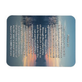 Magnet Flexible Psaume 23 Lac Sunset Religieux (Horizontal)