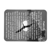 Magnet Flexible Psaume 23 Mouette de coucher de soleil monochrome (Horizontal)