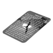 Magnet Flexible Psaume 23 Mouette de coucher de soleil monochrome (Côté Gauche)