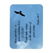 Magnet Flexible Psaume 36:7 Quel prix votre amour indéfectible (Vertical)