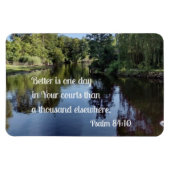 Magnet Flexible Psaume 84:10 Mieux vaut un jour dans vos tribunaux (Horizontal)