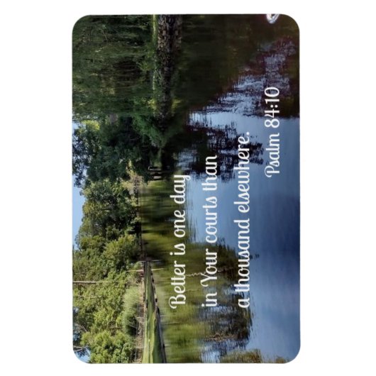 Magnet Flexible Psaume 84:10 Mieux vaut un jour dans vos tribunaux (Vertical)