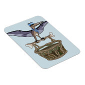 Magnet Flexible Pteranodon Portant Un Panier (Côté Droit)