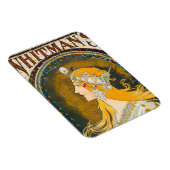 Magnet Flexible Publicité d'Alphonse Mucha Vintage Whitman (Côté Droit)