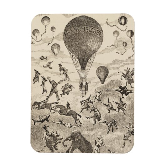 Magnet Flexible Publicité Française Pour Le Fabricant De Ballons (Vertical)