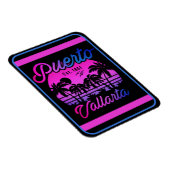 Magnet Flexible Puerto Vallarta Retro Sunset 80s Palm Trees (Côté Droit)