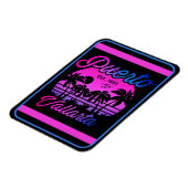 Magnet Flexible Puerto Vallarta Retro Sunset 80s Palm Trees (Côté Gauche)