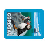 Magnet Flexible Puffins & Cruise Ship - Cordova, Alaska (Horizontal)