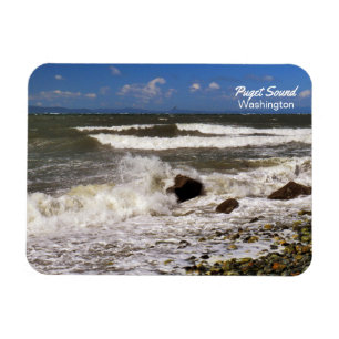 Magnet Flexible Puget Sound Washington Seascape Photo