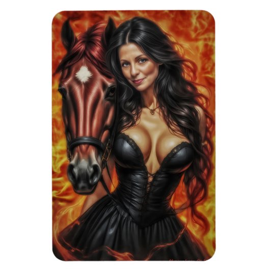 Magnet Flexible Puissance de Cheval de Feu (Vertical)