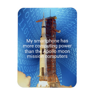 Magnet Flexible Puissance informatique Apollo 11