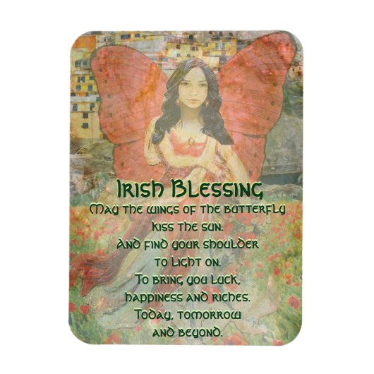 Magnet Flexible Puisse les ailes du papillon.... (Vertical)