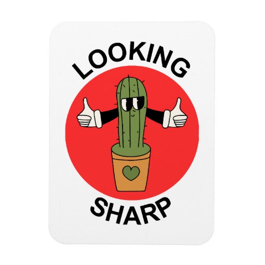 Magnet Flexible Pun de cactus qui en jette (Vertical)