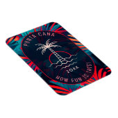 Magnet Flexible Punta Cana Beach party Coucher de soleil feuille d (Côté Droit)