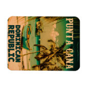 Magnet Flexible Punta Cana Dominicaine - Souvenir Vintage 80s (Horizontal)