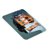 Magnet Flexible Puppy lying in laundry basket (Côté Droit)