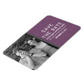 Magnet Flexible Purple Binary Code Photo Enregistrer l'aimant Date (Côté Gauche)