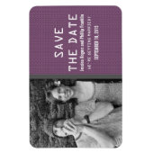 Magnet Flexible Purple Binary Code Photo Enregistrer l'aimant Date (Vertical)