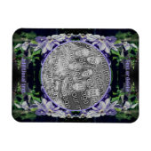 Magnet Flexible Purple Clematis Sur Le Cadre De Clôture Ajouter Vo (Horizontal)