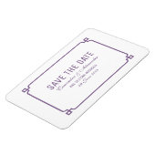 Magnet Flexible Purple Deco Chic Enregistrer la date (Côté Gauche)