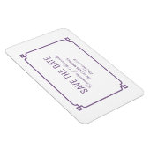 Magnet Flexible Purple Deco Chic Enregistrer la date (Côté Droit)