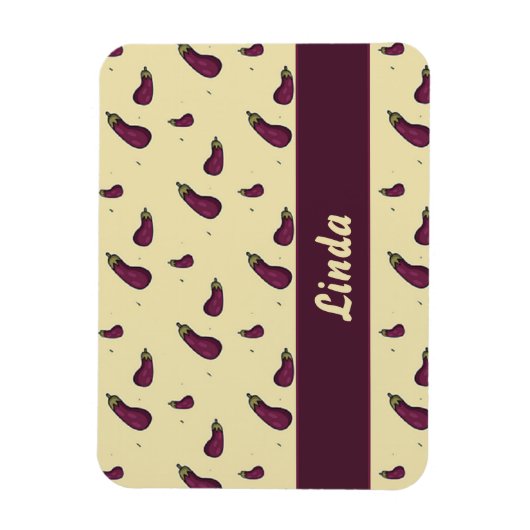 Magnet Flexible Purple eggplants (Vertical)