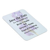 Magnet Flexible Purple Iris Pair Enregistrer la date (Côté Droit)