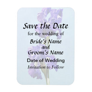 Magnet Flexible Purple Iris Pair Enregistrer la date