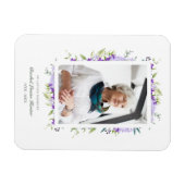 Magnet Flexible Purple Shades Garland In Loving Memory Photo (Horizontal)