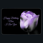 Magnet Flexible Purple Tulip Anniversaire Maman *personnalisation/<br><div class="desc">Magnifique Aimant Tulipe Violet.. que vous pouvez customiser et personnaliser avec votre propre message à la personne spéciale.</div>