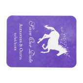 Magnet Flexible Purple Unicorn Enregistrer l'aimant Date (Horizontal)