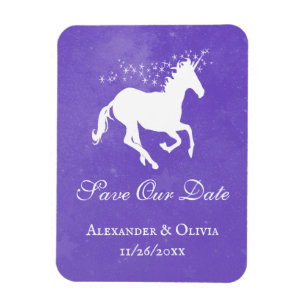Magnet Flexible Purple Unicorn Enregistrer l'aimant Date
