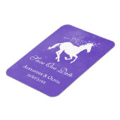 Magnet Flexible Purple Unicorn Enregistrer l'aimant Date (Côté Gauche)