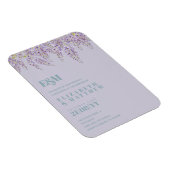 Magnet Flexible Purple Wisteria Sage Floral Garden Mariage (Côté Droit)