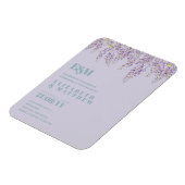 Magnet Flexible Purple Wisteria Sage Floral Garden Mariage (Côté Gauche)